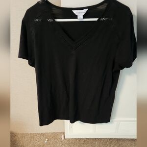 Liz claiborne Womens XL black Top